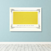 Alphonse Allais, April Fools, Geel, Abstracte kuns Canvas Afdruk (Insitu (Houten vloer))