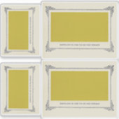 Alphonse Allais, April Fools, Geel, Abstracte kuns Sticker (Voorkant)