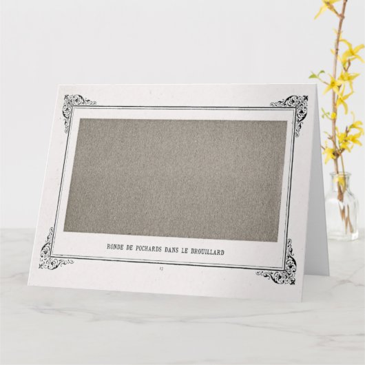 Alphonse Allais, April Fools, Grijs, Abstracte kun Kaart (Gele Bloem)