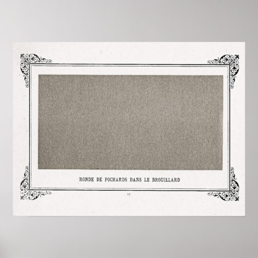 Alphonse Allais, April Fools, Grijs, Abstracte kun Poster (Voorkant)