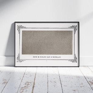 Alphonse Allais, April Fools, Grijs, Abstracte kun Poster