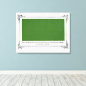 Alphonse Allais, April Fools, Groen, Abstracte kun Canvas Afdruk (Insitu (Houten vloer))
