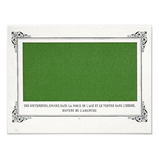 Alphonse Allais, April Fools, Groen, Abstracte kun Foto Afdruk (Voorkant)