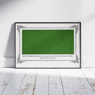 Alphonse Allais, April Fools, Groen, Abstracte kun Foto Afdruk