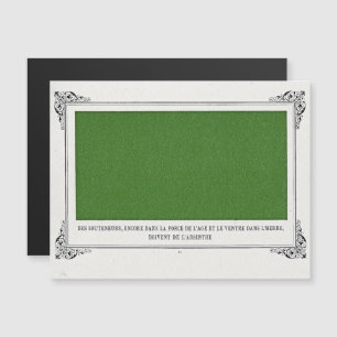 Alphonse Allais, April Fools, Groen, Abstracte kun Magnetische Uitnodiging