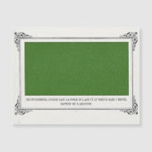 Alphonse Allais, April Fools, Groen, Abstracte kun Magnetische Uitnodiging (Voorkant)