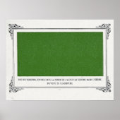 Alphonse Allais, April Fools, Groen, Abstracte kun Poster (Voorkant)
