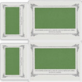 Alphonse Allais, April Fools, Groen, Abstracte kun Sticker (Voorkant)