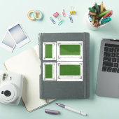 Alphonse Allais, April Fools, Groen, Abstracte kun Sticker (iPad Cover)
