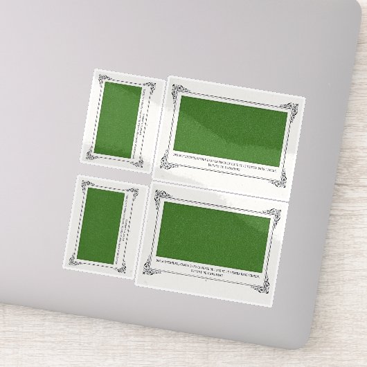 Alphonse Allais, April Fools, Groen, Abstracte kun Sticker (Detail)