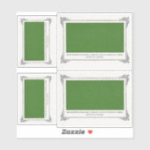 Alphonse Allais, April Fools, Groen, Abstracte kun Sticker (Vel)