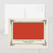 Alphonse Allais, April Fools, Rood, Abstracte kuns Briefkaart (Voorkant / Achterkant)