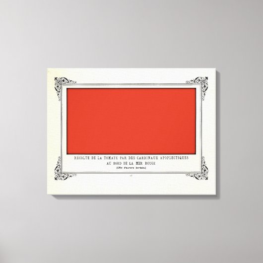 Alphonse Allais, April Fools, Rood, Abstracte kuns Canvas Afdruk (Voorkant)