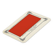 Alphonse Allais, April Fools, Rood, Abstracte kuns Magneet (Linkerzijde)