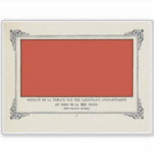 Alphonse Allais, April Fools, Rood, Abstracte kuns Sticker (Voorkant)