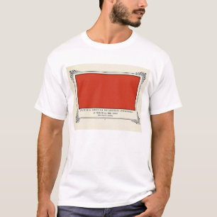 Alphonse Allais, April Fools, Rood, Abstracte kuns T-shirt
