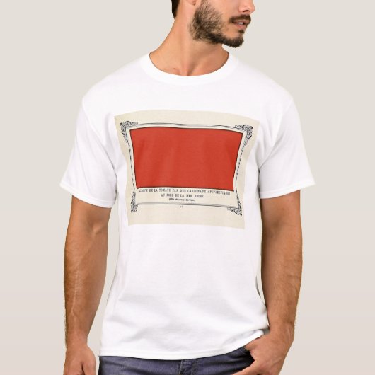 Alphonse Allais, April Fools, Rood, Abstracte kuns T-shirt (Voorkant)