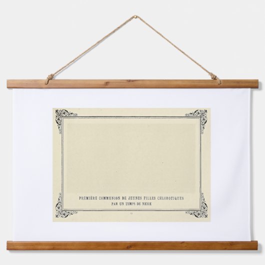 Alphonse Allais, April Fools, Wit, Abstracte Kunst Hangend Wandkleed (Voorkant)