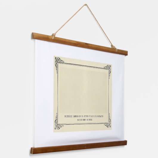 Alphonse Allais, April Fools, Wit, Abstracte Kunst Hangend Wandkleed (Gebogen)