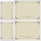 Alphonse Allais, April Fools, Wit, Abstracte Kunst Sticker (Voorkant)