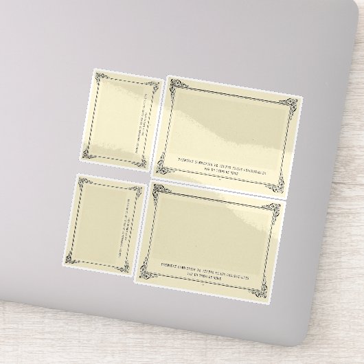 Alphonse Allais, April Fools, Wit, Abstracte Kunst Sticker (Detail)