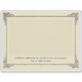Alphonse Allais, April Fools, Wit, Abstracte Kunst Sticker (Voorkant)