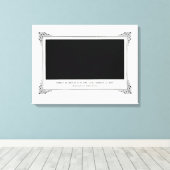 Alphonse Allais, April Fools, Zwart, Abstracte kun Canvas Afdruk (Insitu (Houten vloer))