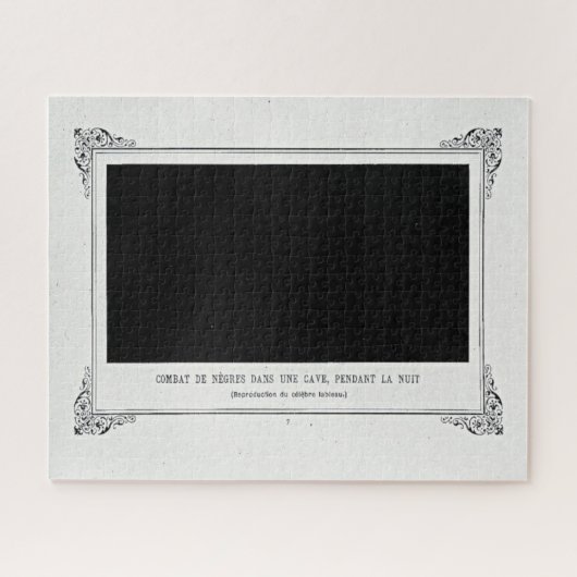 Alphonse Allais, April Fools, Zwart, Abstracte kun Legpuzzel (Horizontaal)