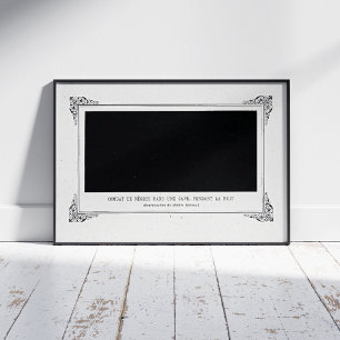 Alphonse Allais, April Fools, Zwart, Abstracte kun Poster