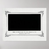 Alphonse Allais, April Fools, Zwart, Abstracte kun Poster (Voorkant)