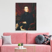 Alphonse de Lamartine Canvas Afdruk (Insitu (Woonkamer))
