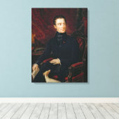 Alphonse de Lamartine Canvas Afdruk (Insitu (Houten vloer))