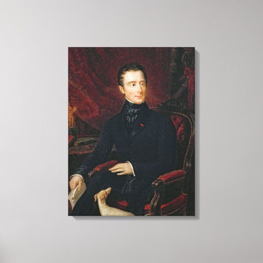 Alphonse de Lamartine Canvas Afdruk (Voorkant)