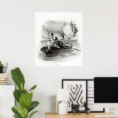 Alphonse de Lamartine en Elvire Poster (Thuiskantoor)