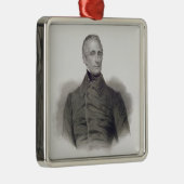 Alphonse de Lamartine, gegraveerd door Pierre Pele Metalen Ornament (Rechts)