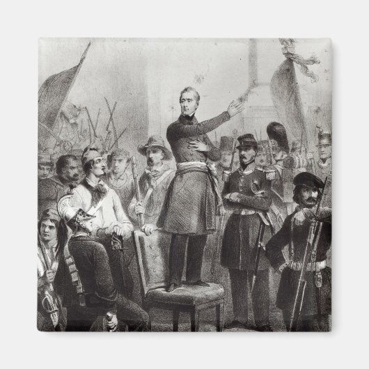 Alphonse de Lamartine in het stadhuis Magneet (Voorkant)