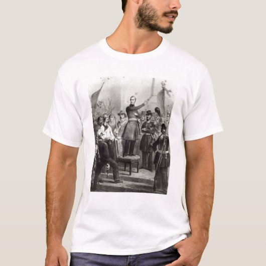 Alphonse de Lamartine in het stadhuis T-shirt (Voorkant)