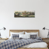 Alphonse Dousse Caerphilly Castle Canvas Print (Insitu (Slaapkamer))
