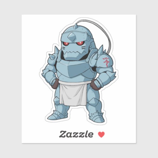 Alphonse Elric Chibi Kunst Sticker (Vel)