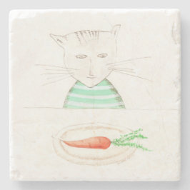 Alphonse le Chat Stenen Onderzetter