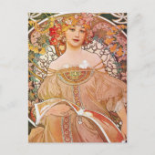  Alphonse Maria Mucha Art Briefkaart (Voorkant)