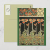 Alphonse Maria Mucha ~ Decoratifs Briefkaart (Voorkant / Achterkant)