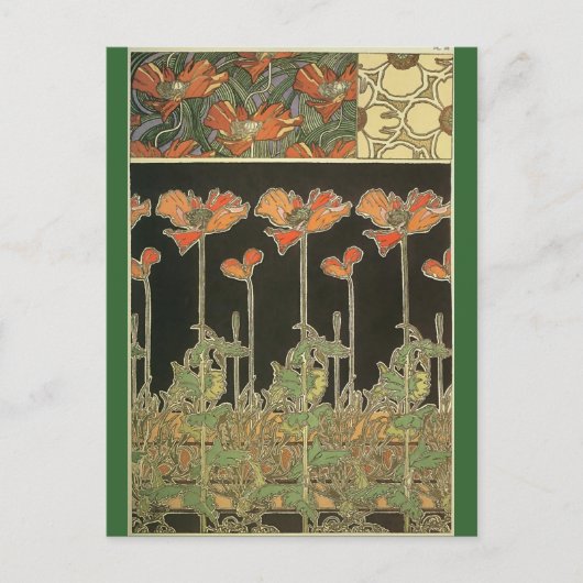 Alphonse Maria Mucha ~ Decoratifs Briefkaart (Voorkant)
