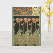 Alphonse Maria Mucha ~ Decoratifs Kaart (Gele Bloem)