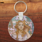 Alphonse Maria Mucha - Maude Adams als Joan of Arc Sleutelhanger (Voorkant)