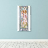 Alphonse Maria Mucha – Maude Adams as Joan of Arc Canvas Afdruk (Insitu (Houten vloer))