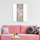 Alphonse Maria Mucha – Maude Adams as Joan of Arc Canvas Afdruk (Insitu (Woonkamer))