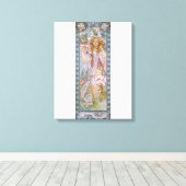 Alphonse Maria Mucha – Maude Adams as Joan of Arc Canvas Afdruk (Insitu (Houten vloer))