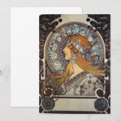 Alphonse Maria Mucha - Zodiac Kaart (Voorkant / Achterkant)