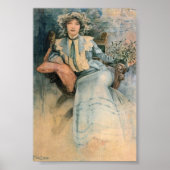 Alphonse Maria Mucha's Mistletoe Poster (Voorkant)